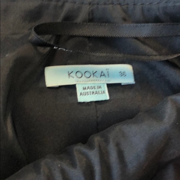 Kookai Black Leather Skirt - Picture 3 of 4